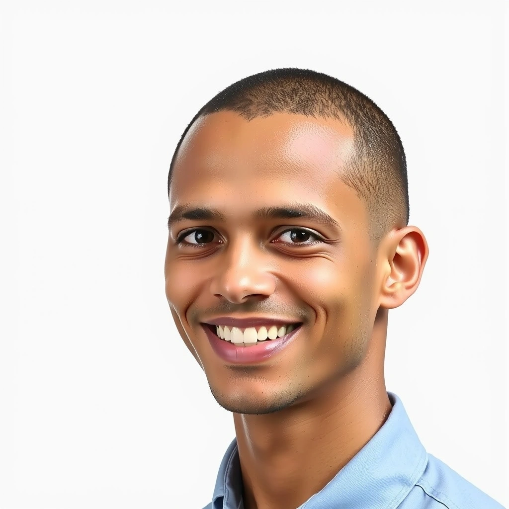 Portret profesional al unui specialist SEO zâmbitor